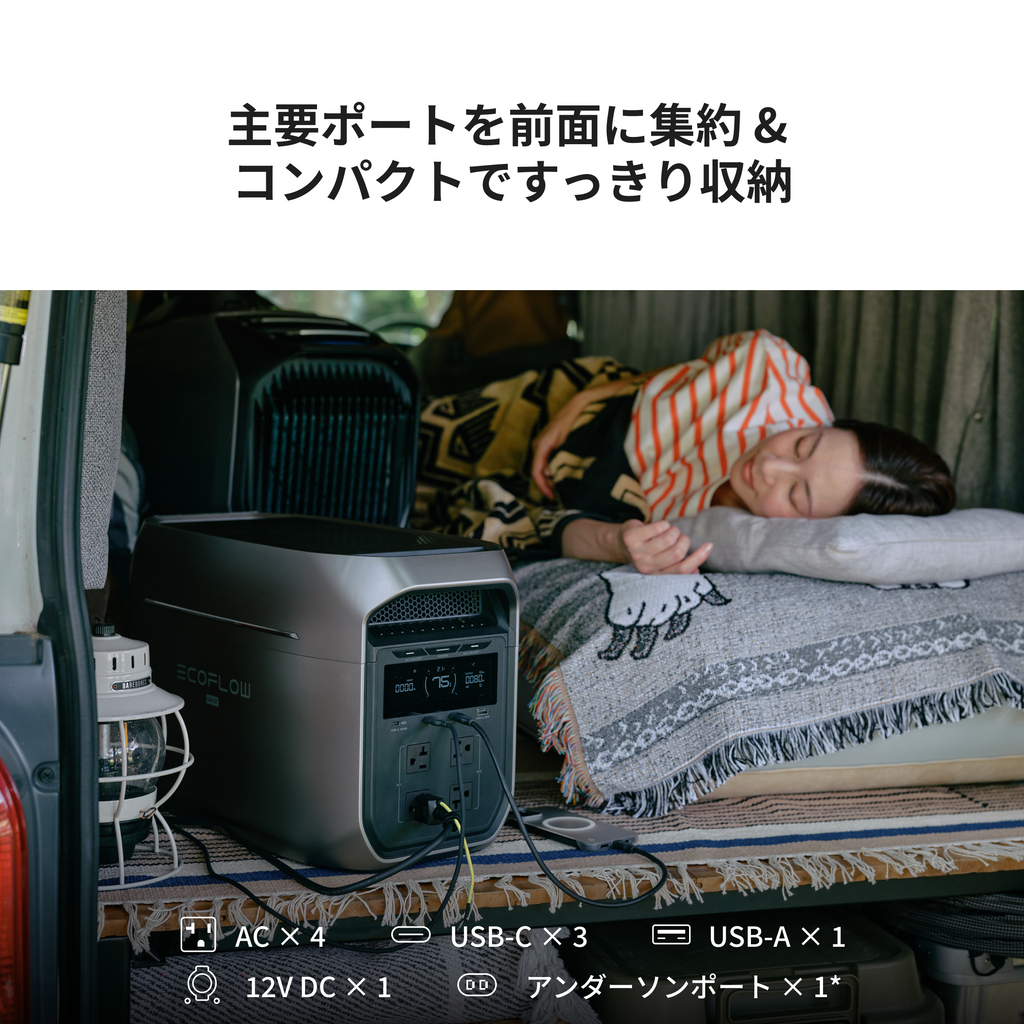 EcoFlow DELTA 3 Max Plus｜ポータブル電源（2048Wh）
